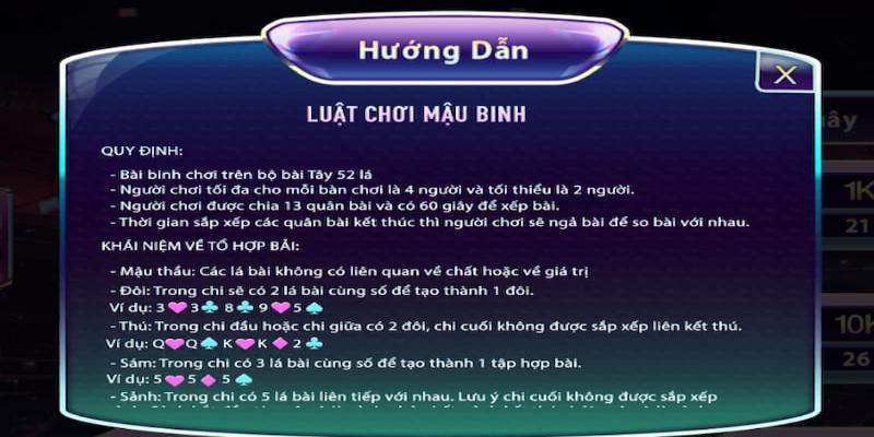 game-bai-mau-binh-suc-manh-cua-cac-bo-bai-duoc-phan-cap-khac-nhau